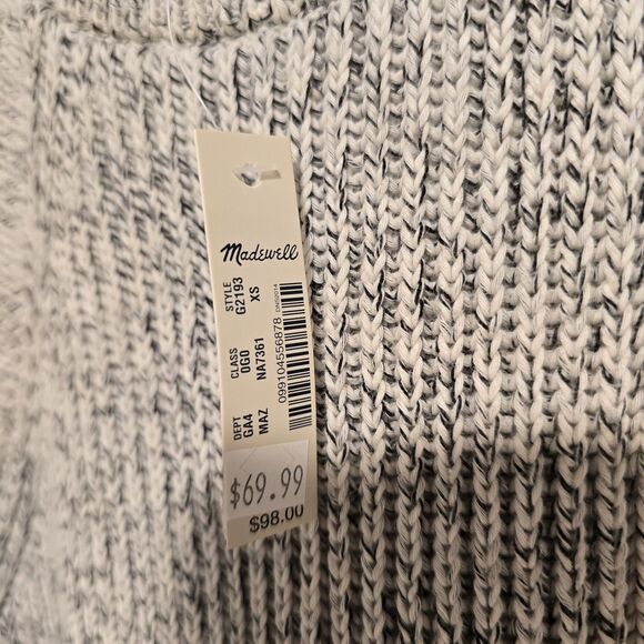 Madewell Sweater Dress Womens XS Gray Marled Valley Sleeveless Mini New - Picture 8 of 9